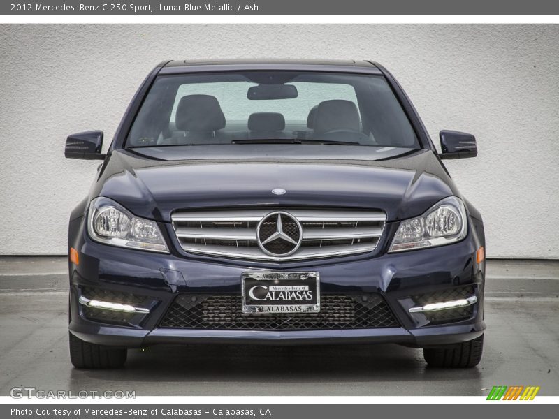 Lunar Blue Metallic / Ash 2012 Mercedes-Benz C 250 Sport