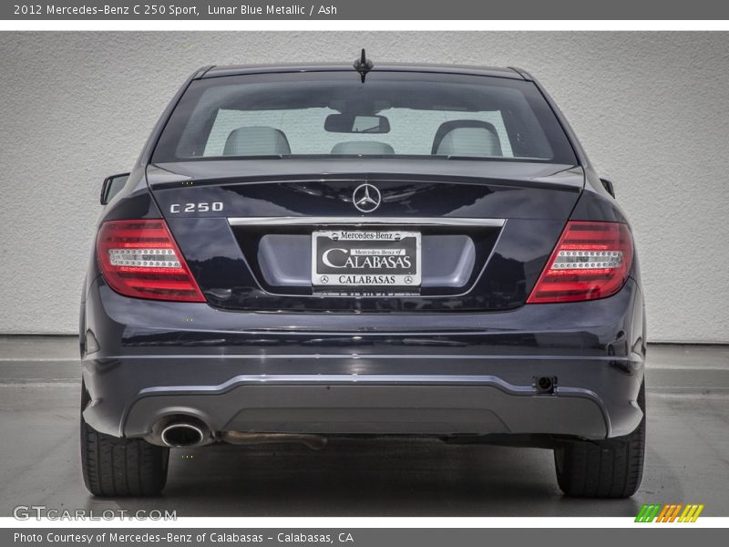 Lunar Blue Metallic / Ash 2012 Mercedes-Benz C 250 Sport