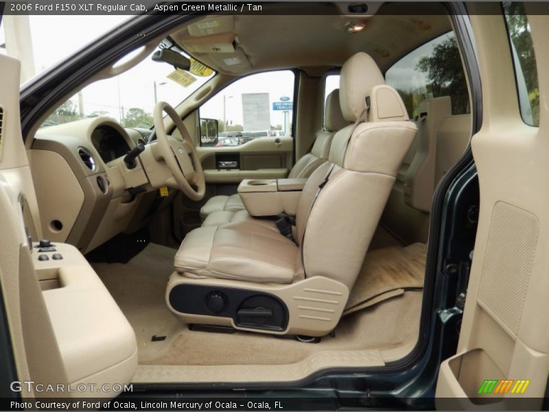 Aspen Green Metallic / Tan 2006 Ford F150 XLT Regular Cab