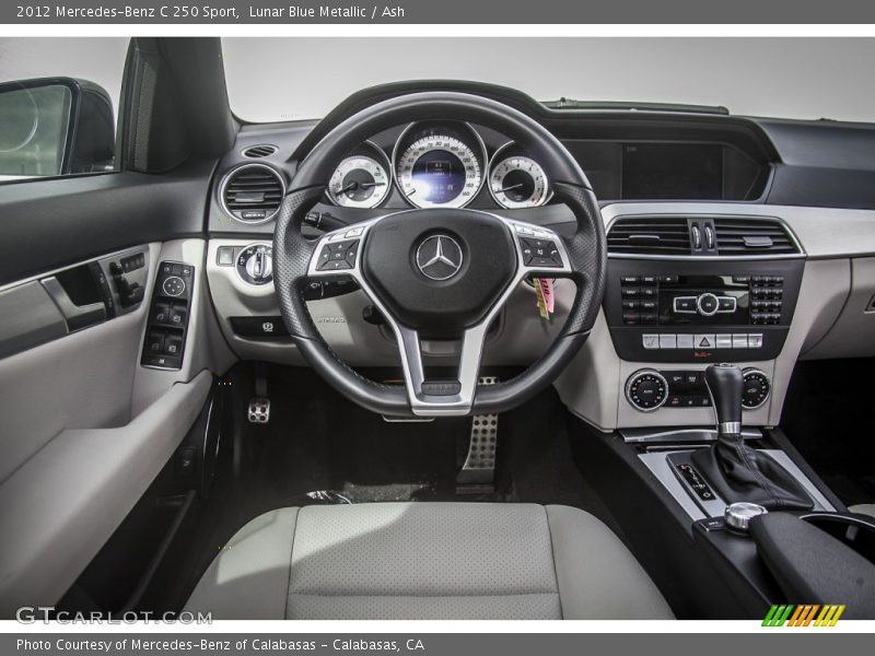 Lunar Blue Metallic / Ash 2012 Mercedes-Benz C 250 Sport