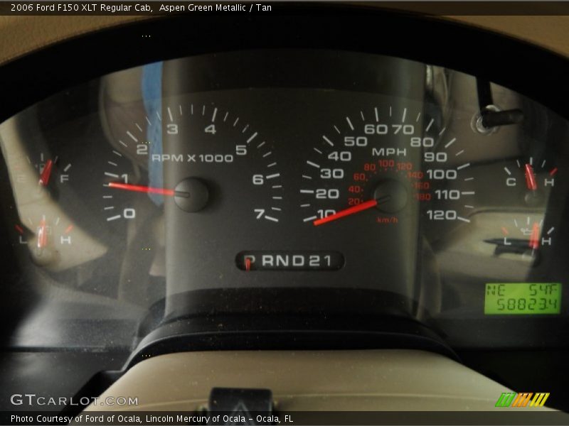 Aspen Green Metallic / Tan 2006 Ford F150 XLT Regular Cab
