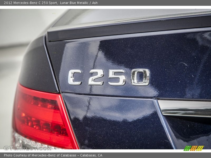 Lunar Blue Metallic / Ash 2012 Mercedes-Benz C 250 Sport