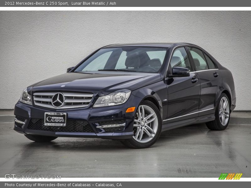 Lunar Blue Metallic / Ash 2012 Mercedes-Benz C 250 Sport