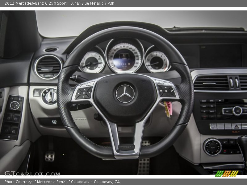 Lunar Blue Metallic / Ash 2012 Mercedes-Benz C 250 Sport