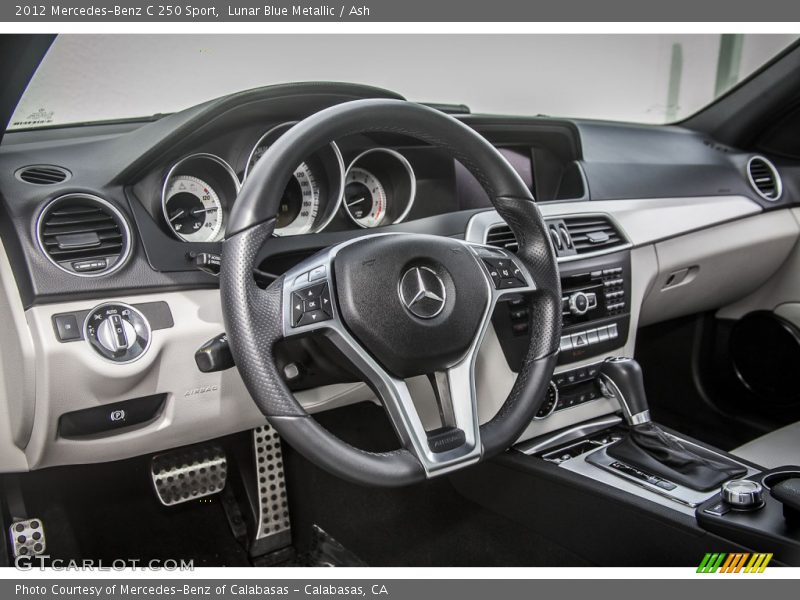Lunar Blue Metallic / Ash 2012 Mercedes-Benz C 250 Sport