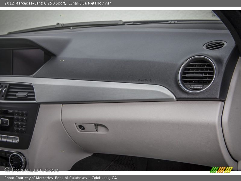 Lunar Blue Metallic / Ash 2012 Mercedes-Benz C 250 Sport
