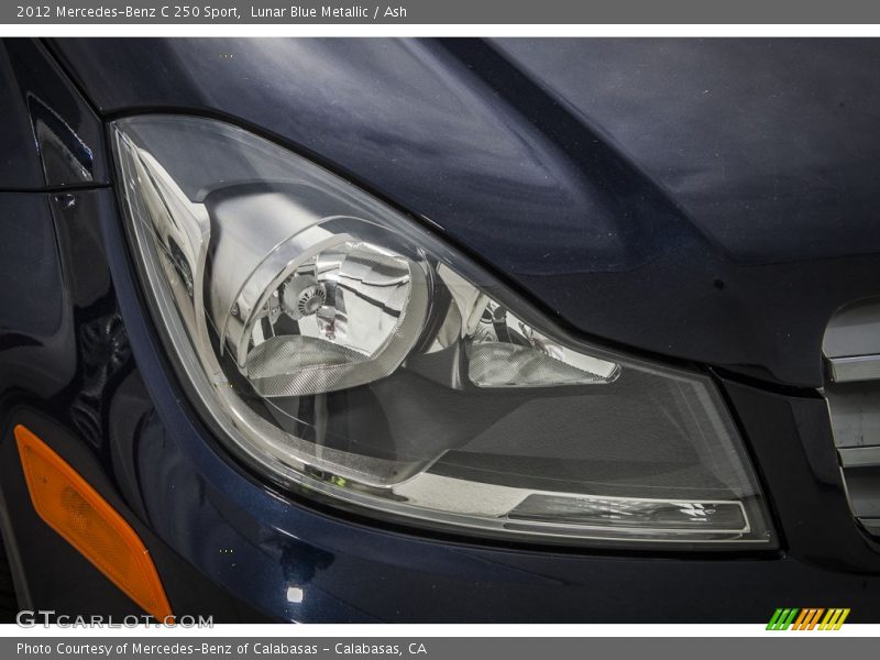 Lunar Blue Metallic / Ash 2012 Mercedes-Benz C 250 Sport