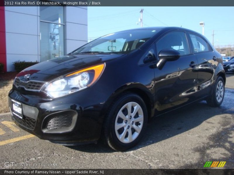 Midnight Black / Black 2012 Kia Rio Rio5 EX Hatchback
