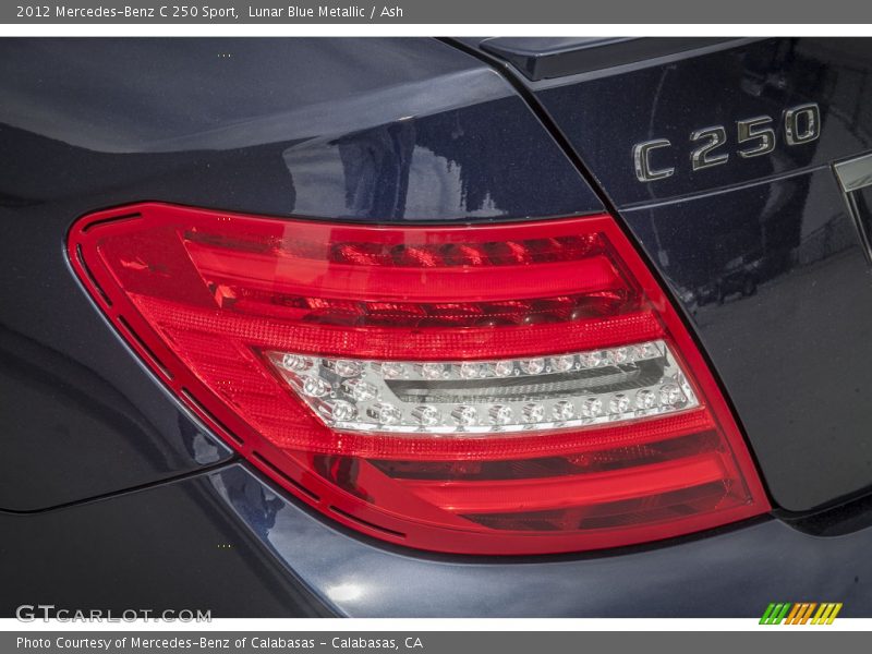 Lunar Blue Metallic / Ash 2012 Mercedes-Benz C 250 Sport