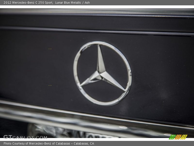 Lunar Blue Metallic / Ash 2012 Mercedes-Benz C 250 Sport
