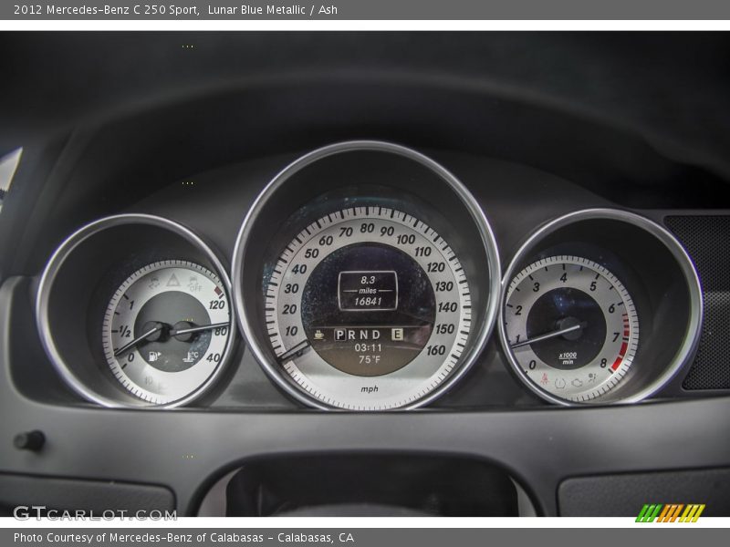 Lunar Blue Metallic / Ash 2012 Mercedes-Benz C 250 Sport