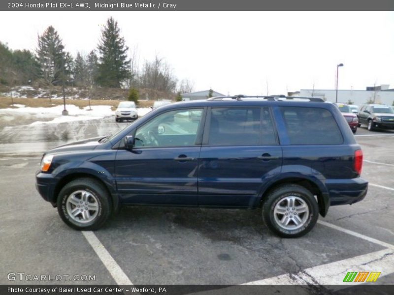 Midnight Blue Metallic / Gray 2004 Honda Pilot EX-L 4WD