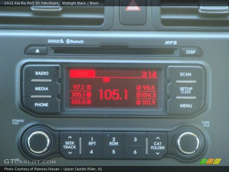 Midnight Black / Black 2012 Kia Rio Rio5 EX Hatchback