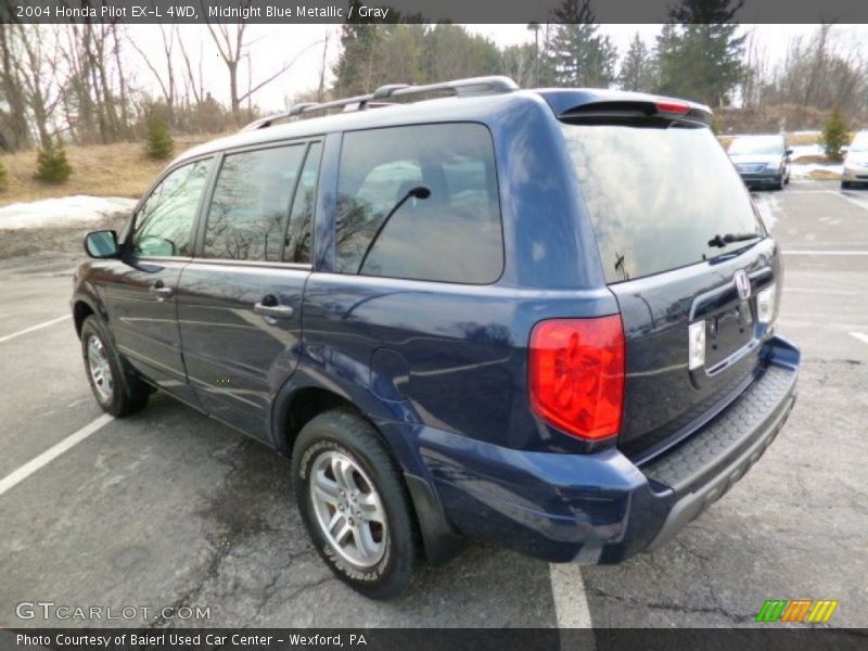 Midnight Blue Metallic / Gray 2004 Honda Pilot EX-L 4WD