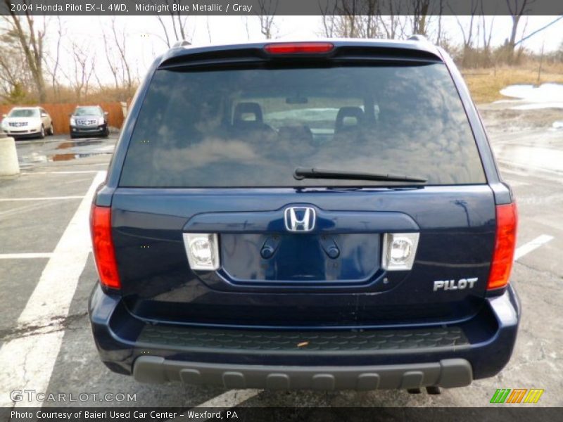 Midnight Blue Metallic / Gray 2004 Honda Pilot EX-L 4WD