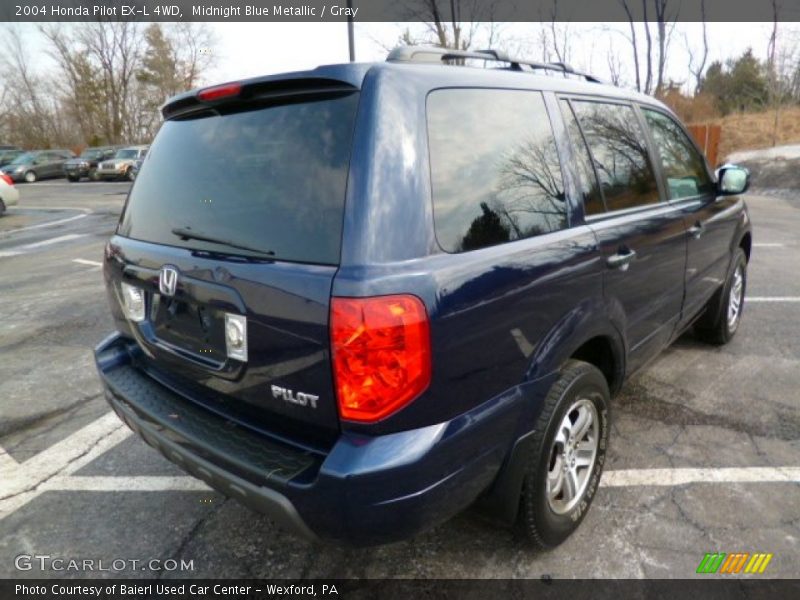 Midnight Blue Metallic / Gray 2004 Honda Pilot EX-L 4WD
