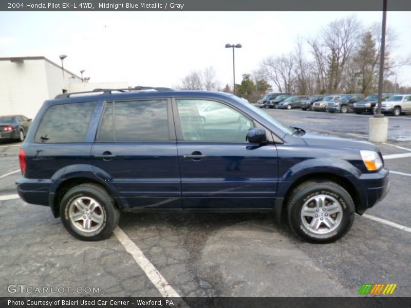Midnight Blue Metallic / Gray 2004 Honda Pilot EX-L 4WD