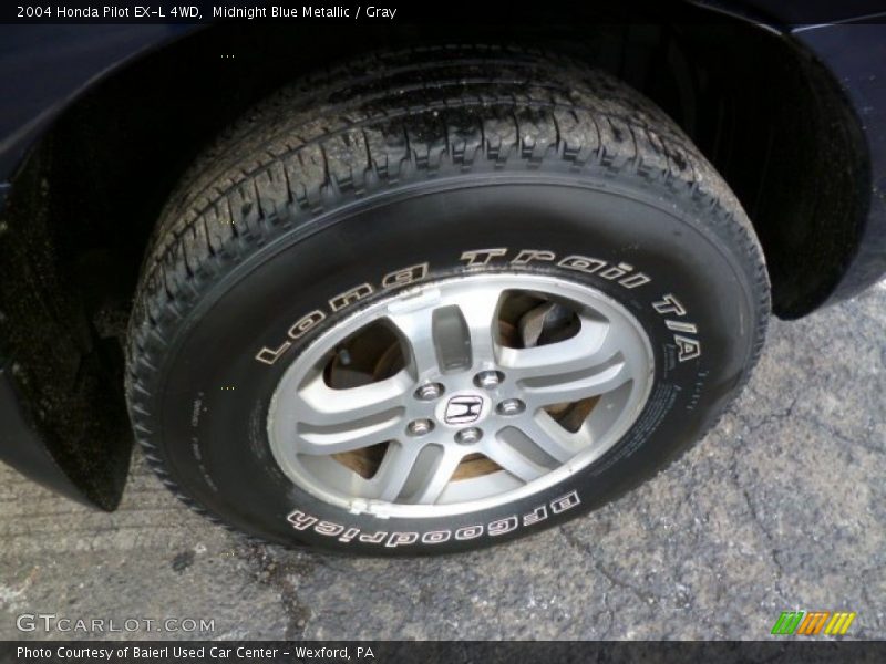 Midnight Blue Metallic / Gray 2004 Honda Pilot EX-L 4WD