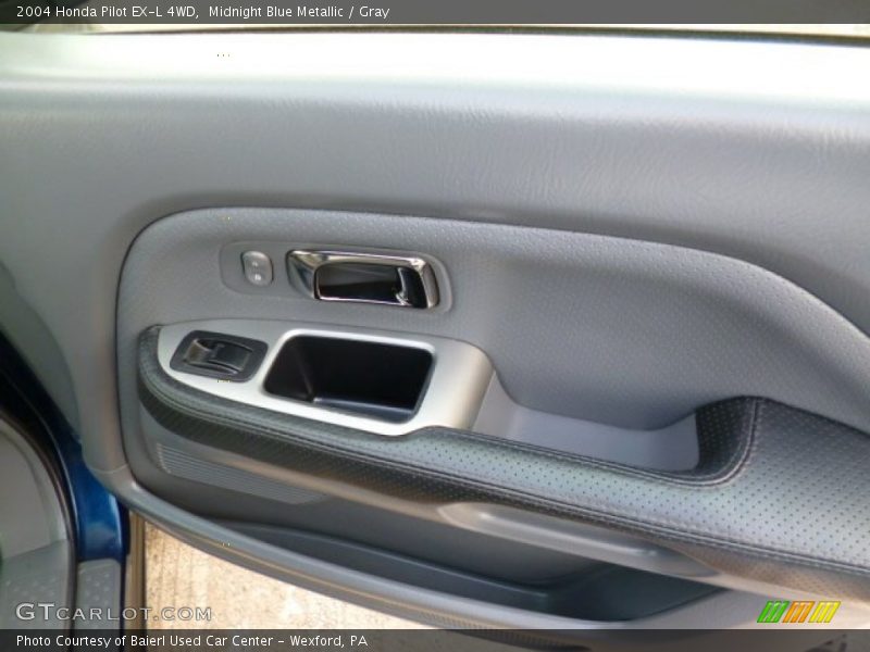 Midnight Blue Metallic / Gray 2004 Honda Pilot EX-L 4WD