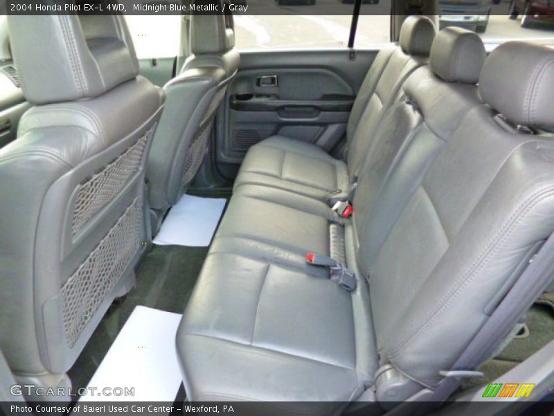 Midnight Blue Metallic / Gray 2004 Honda Pilot EX-L 4WD