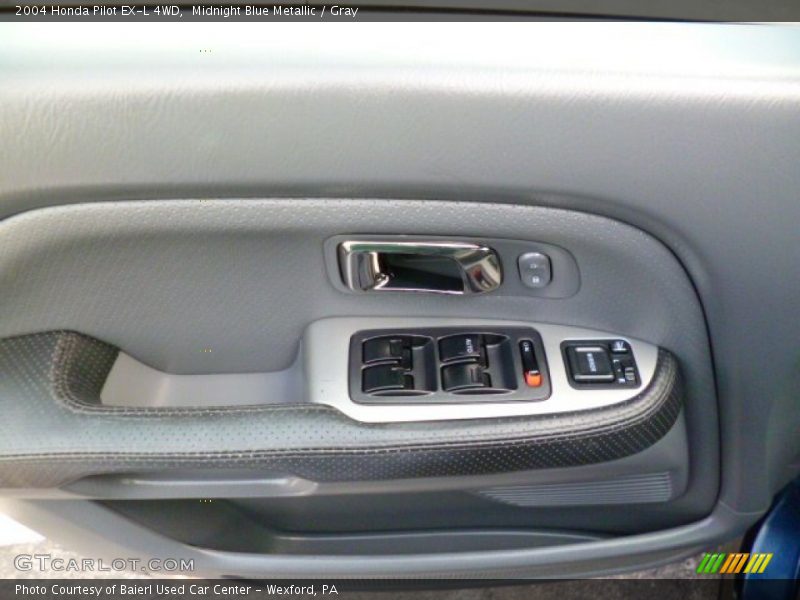Midnight Blue Metallic / Gray 2004 Honda Pilot EX-L 4WD