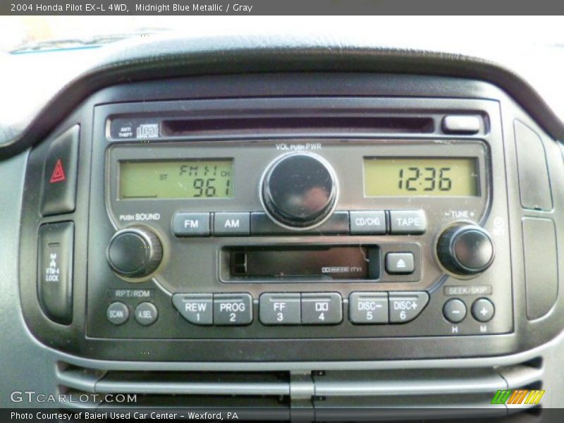 Midnight Blue Metallic / Gray 2004 Honda Pilot EX-L 4WD