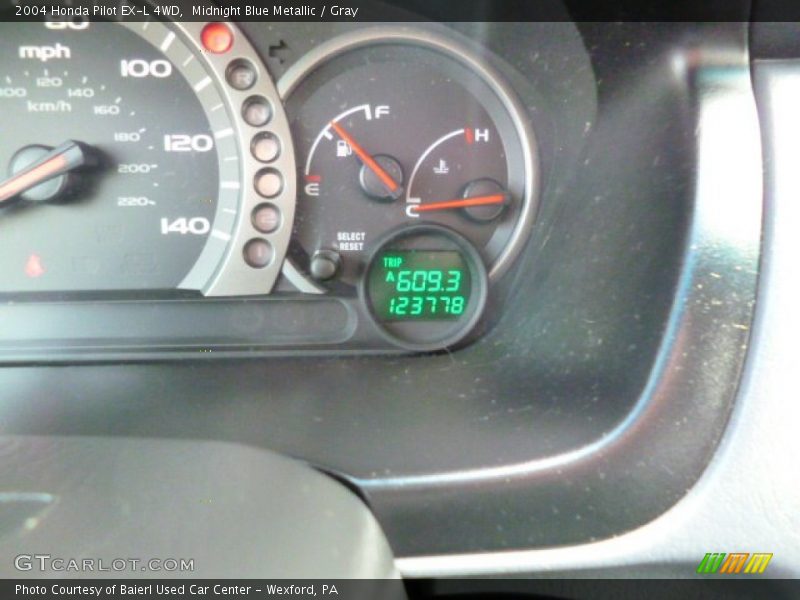 Midnight Blue Metallic / Gray 2004 Honda Pilot EX-L 4WD