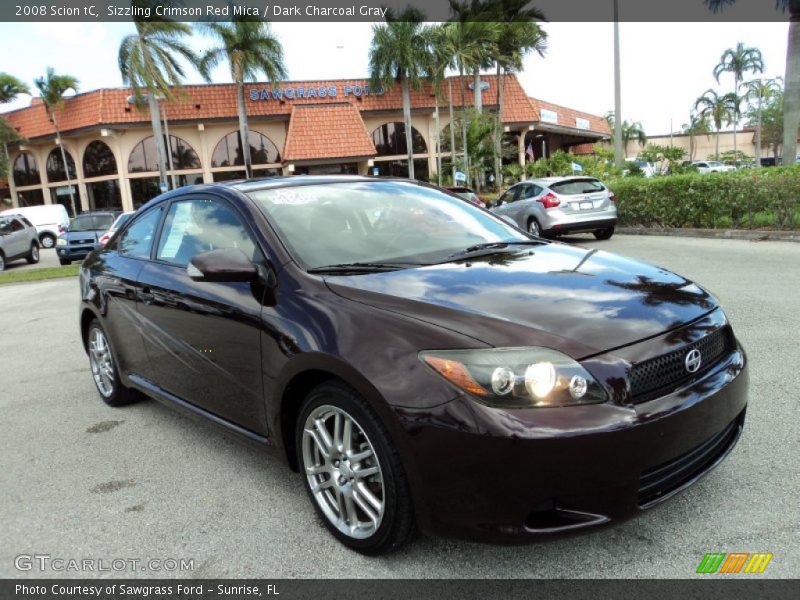 Sizzling Crimson Red Mica / Dark Charcoal Gray 2008 Scion tC