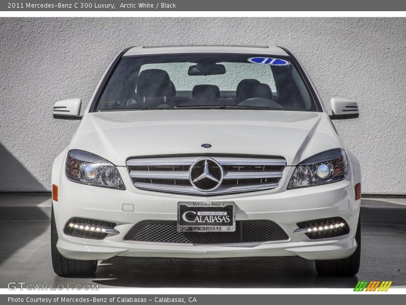 Arctic White / Black 2011 Mercedes-Benz C 300 Luxury