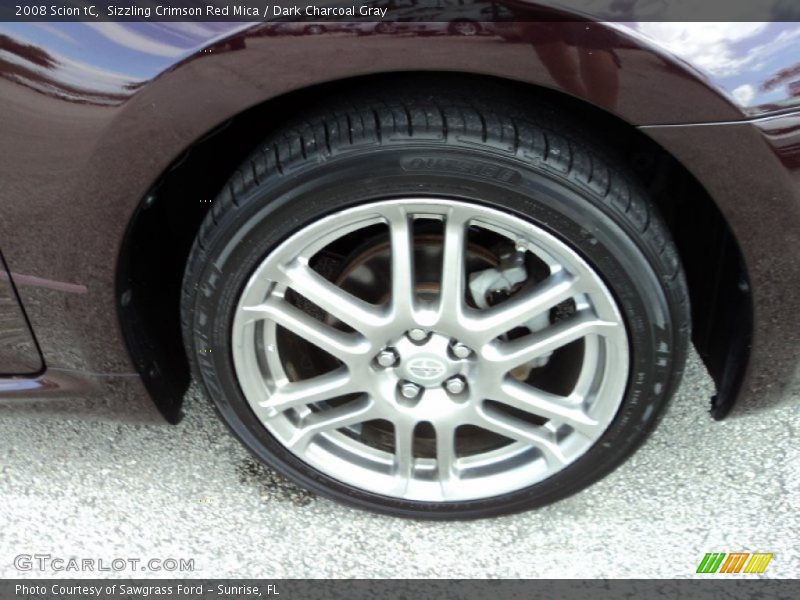 Sizzling Crimson Red Mica / Dark Charcoal Gray 2008 Scion tC