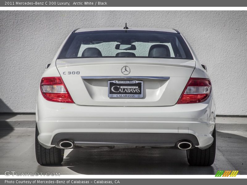 Arctic White / Black 2011 Mercedes-Benz C 300 Luxury