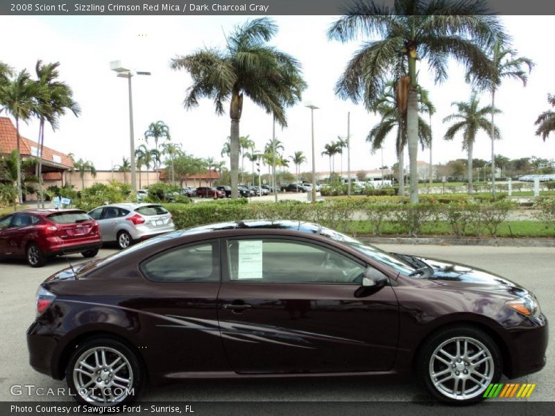 Sizzling Crimson Red Mica / Dark Charcoal Gray 2008 Scion tC