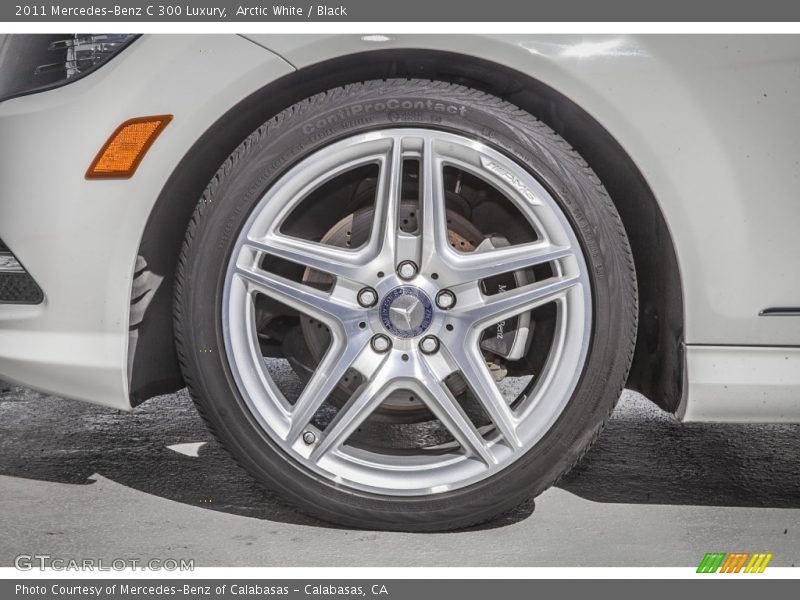 Arctic White / Black 2011 Mercedes-Benz C 300 Luxury