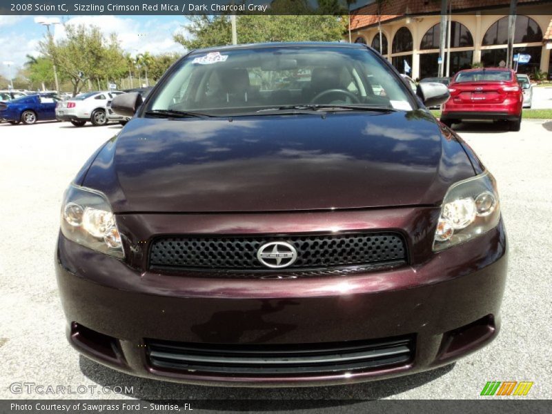 Sizzling Crimson Red Mica / Dark Charcoal Gray 2008 Scion tC