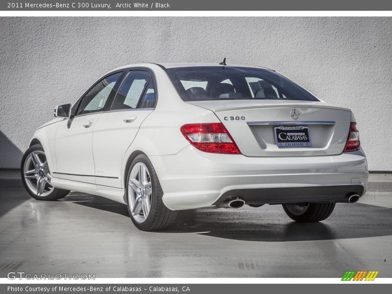 Arctic White / Black 2011 Mercedes-Benz C 300 Luxury
