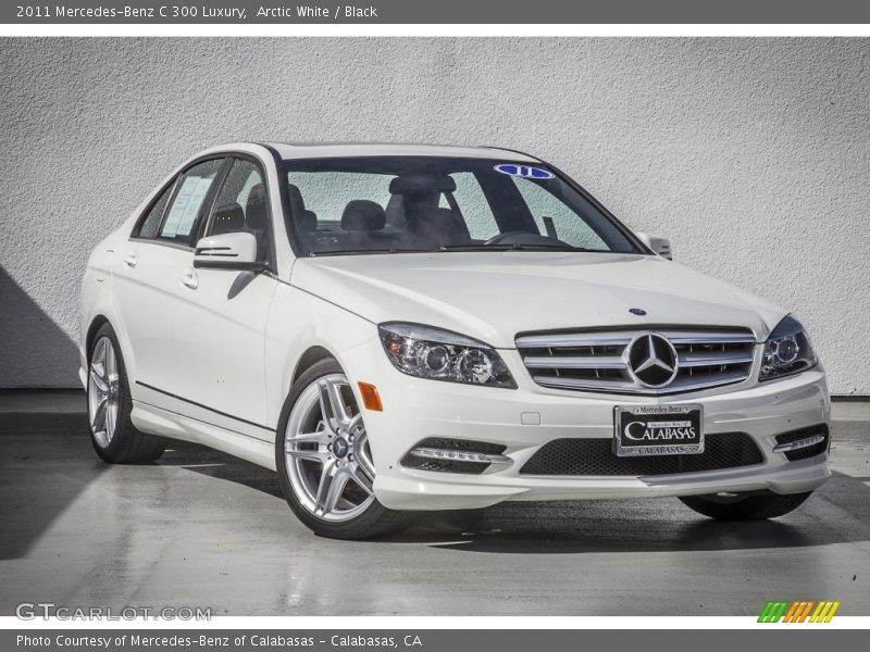 Arctic White / Black 2011 Mercedes-Benz C 300 Luxury