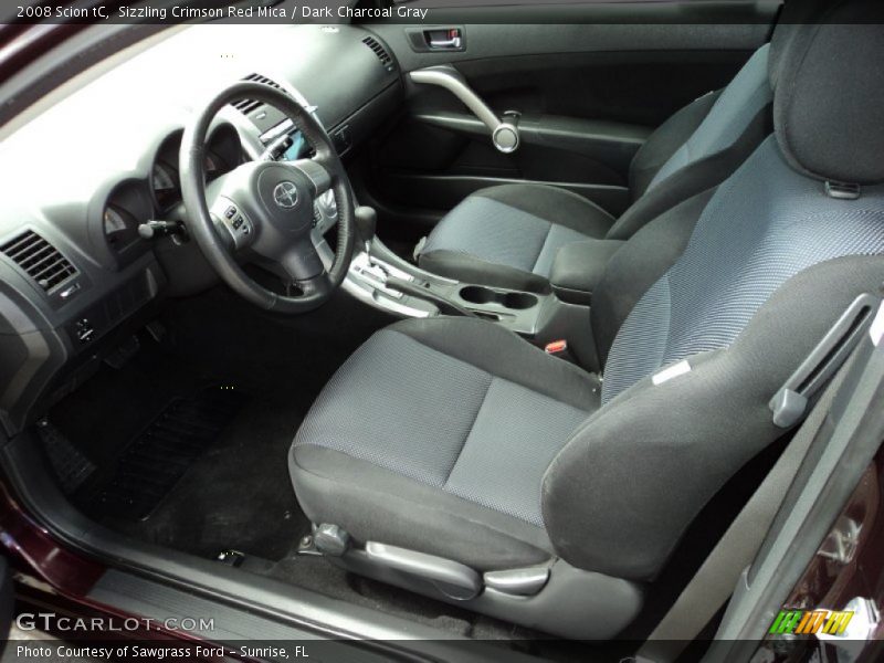 Sizzling Crimson Red Mica / Dark Charcoal Gray 2008 Scion tC