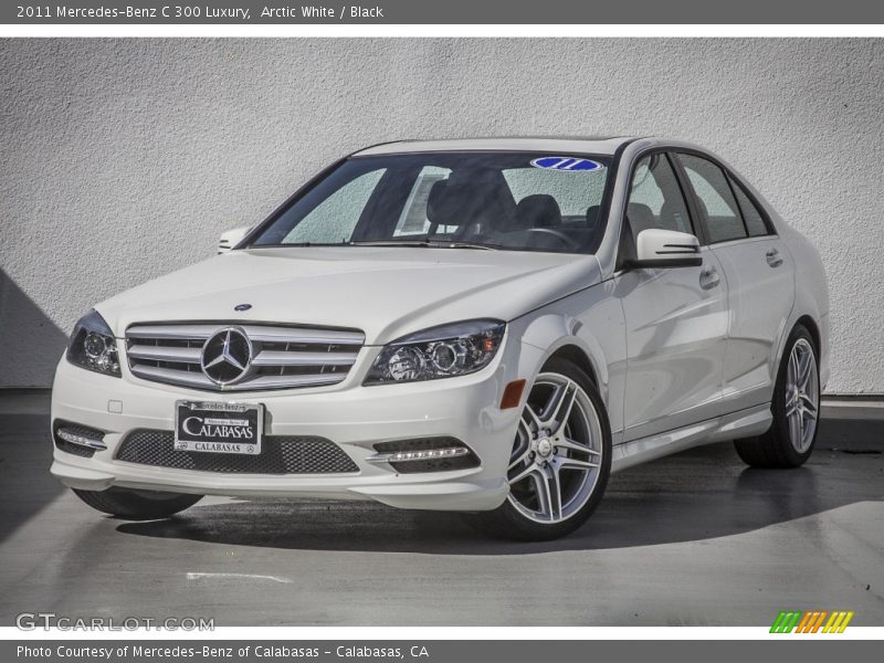 Arctic White / Black 2011 Mercedes-Benz C 300 Luxury