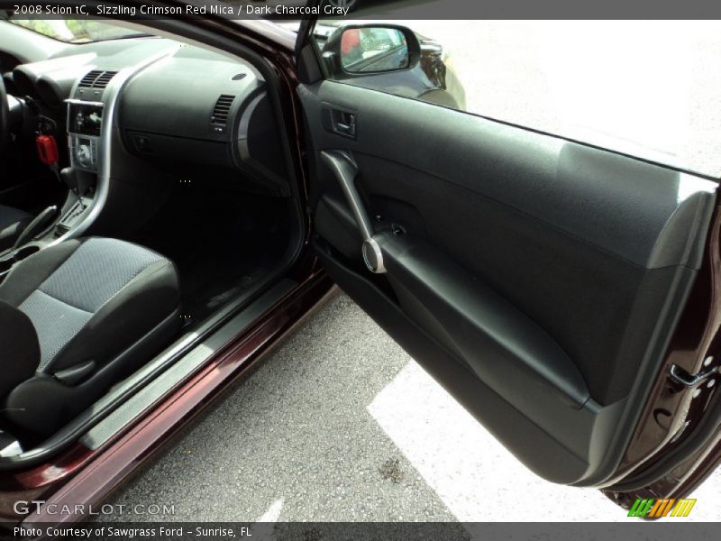 Sizzling Crimson Red Mica / Dark Charcoal Gray 2008 Scion tC