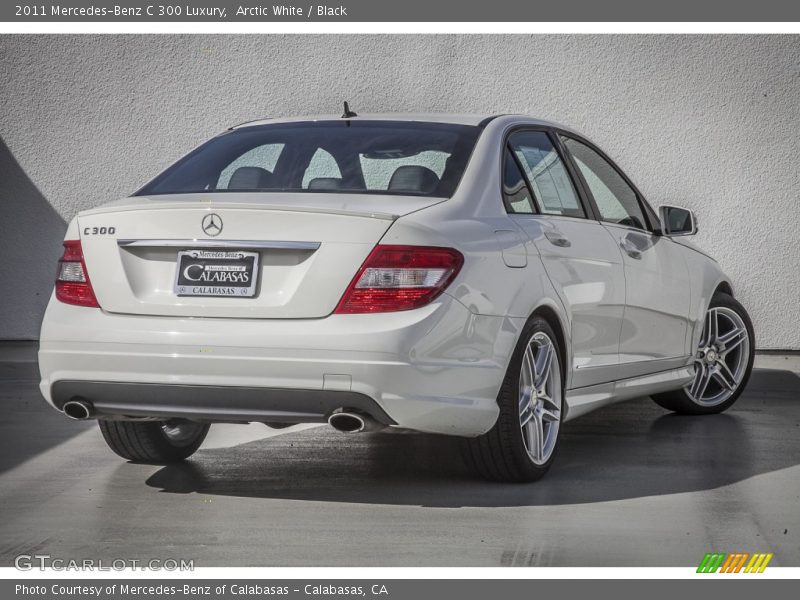 Arctic White / Black 2011 Mercedes-Benz C 300 Luxury