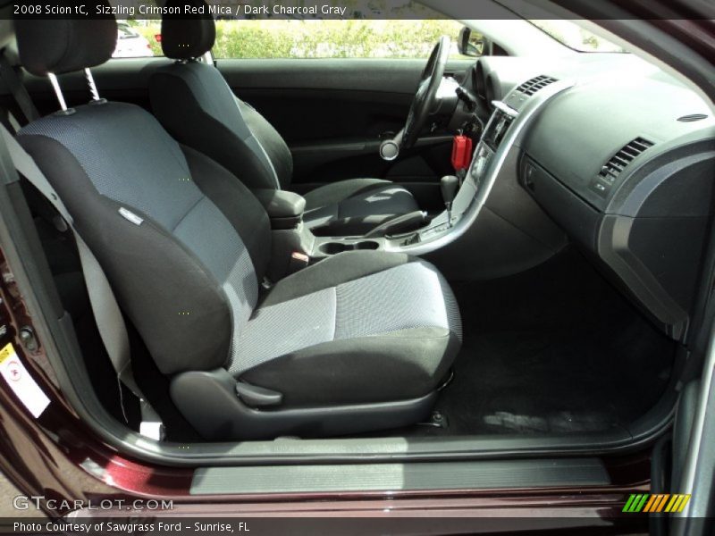 Sizzling Crimson Red Mica / Dark Charcoal Gray 2008 Scion tC