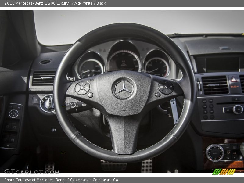 Arctic White / Black 2011 Mercedes-Benz C 300 Luxury