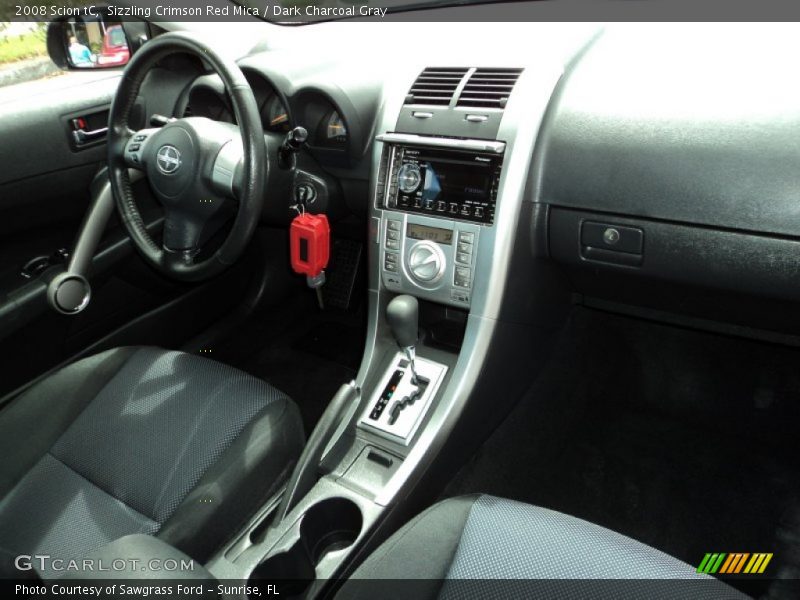 Sizzling Crimson Red Mica / Dark Charcoal Gray 2008 Scion tC