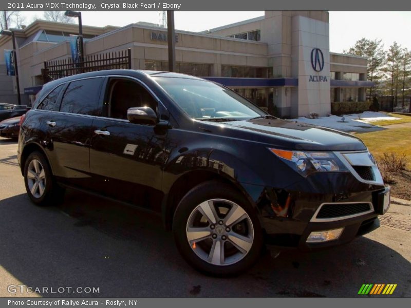 Crystal Black Pearl / Ebony 2011 Acura MDX Technology