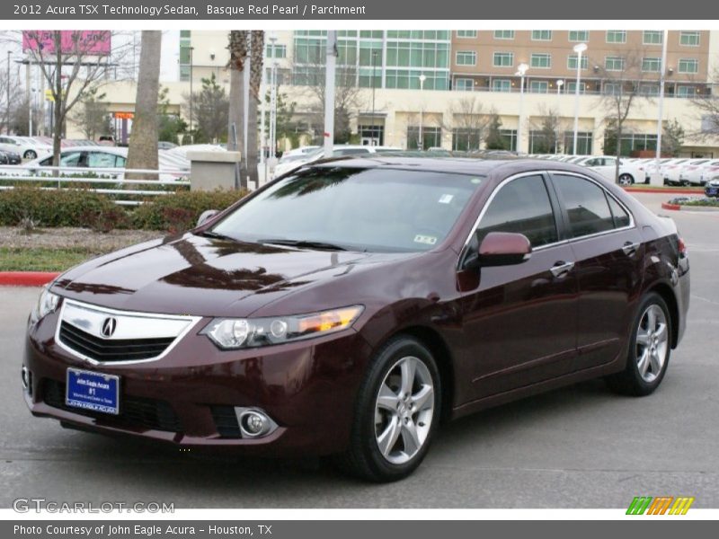 Basque Red Pearl / Parchment 2012 Acura TSX Technology Sedan