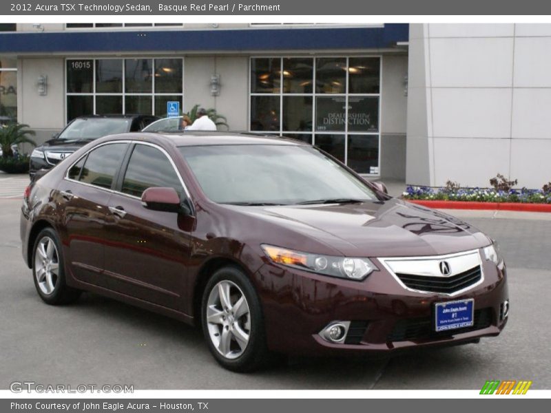 Basque Red Pearl / Parchment 2012 Acura TSX Technology Sedan