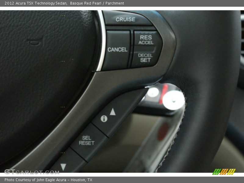 Basque Red Pearl / Parchment 2012 Acura TSX Technology Sedan