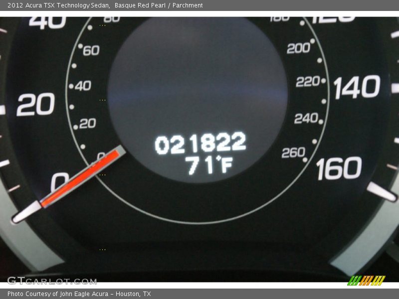 Basque Red Pearl / Parchment 2012 Acura TSX Technology Sedan