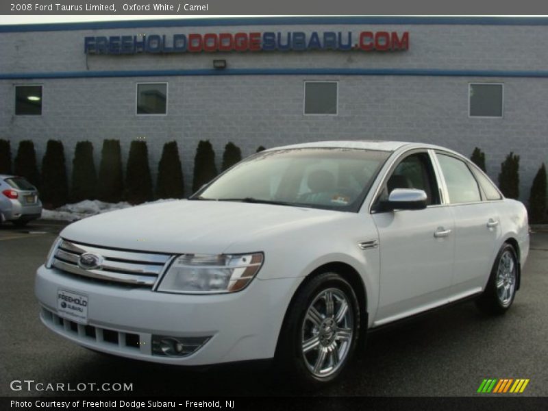 Oxford White / Camel 2008 Ford Taurus Limited