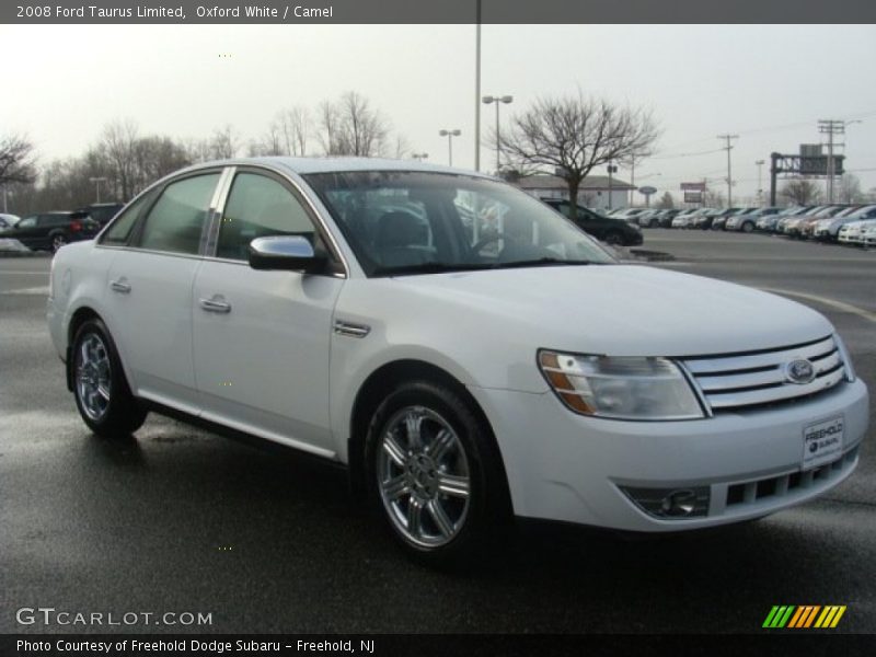Oxford White / Camel 2008 Ford Taurus Limited